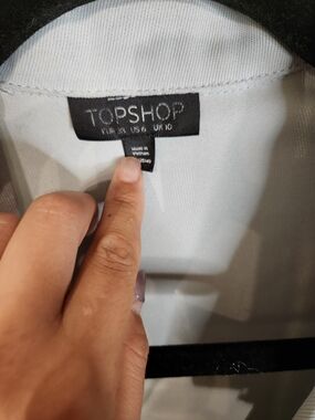 Topshop Light Gray Lined Jacket